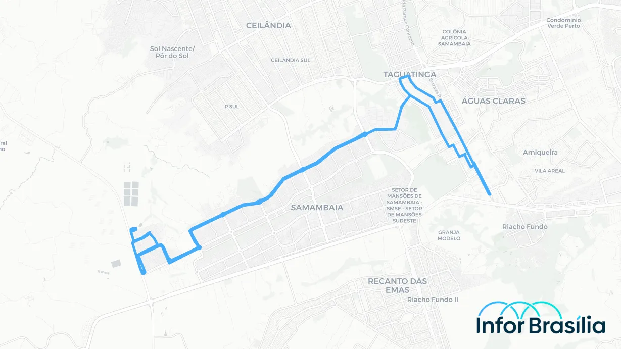 Você está visualizando atualmente Horário e Itinerário 0.367 – Samambaia Norte (2 Avenida)/ Taguatinga Sul (Católica)