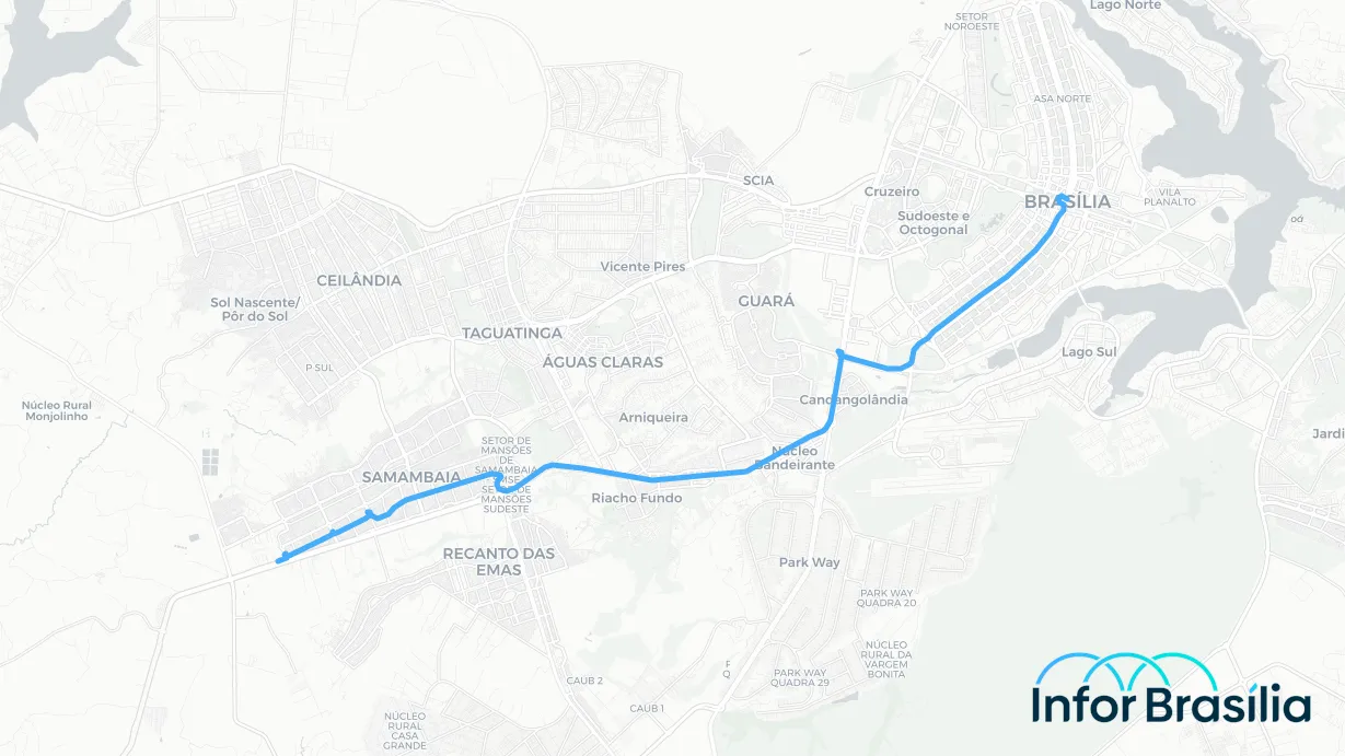 Você está visualizando atualmente Horário de ônibus e itinerário da linha 0.825 da cidade Samambaia Sul