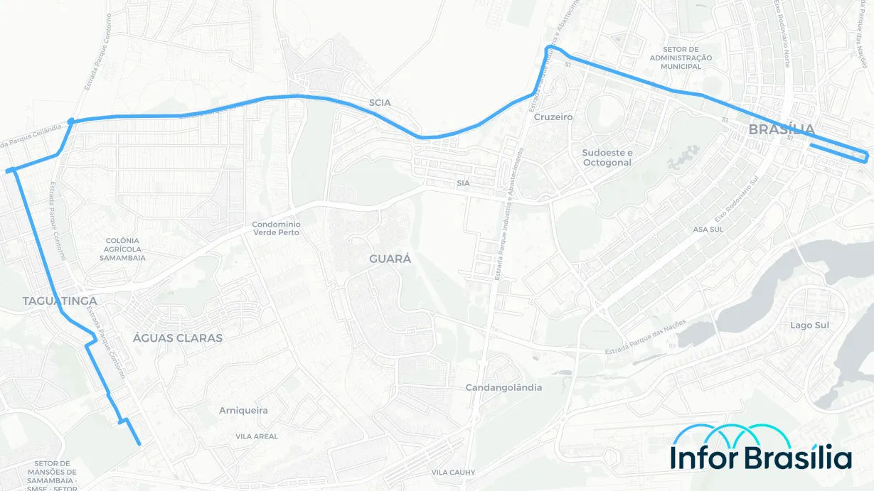 Você está visualizando atualmente Horário de ônibus da linha 0.900 da cidade Taguatinga Sul