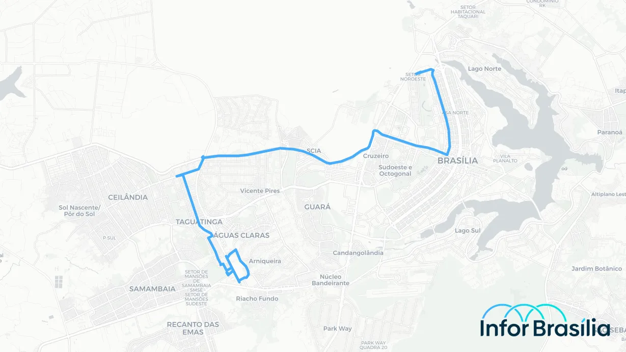 Você está visualizando atualmente Horário de ônibus da linha 376.1 da cidade Taguatinga Sul