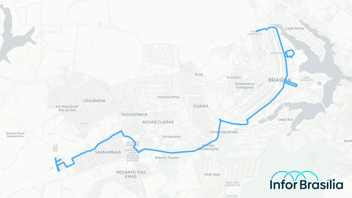 Você está visualizando atualmente Horário de ônibus da linha 392.2 da cidade Samambaia Norte