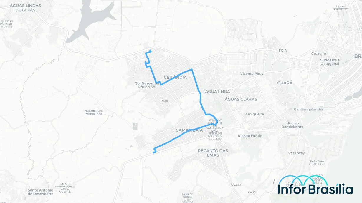 Você está visualizando atualmente Horário de ônibus da linha 398.3 da cidade Samambaia Sul