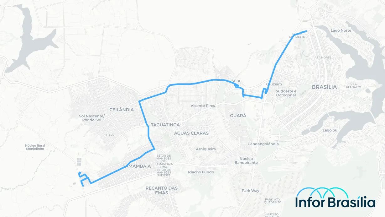 Você está visualizando atualmente Horário de ônibus da linha 844.2 da cidade Samambaia Norte
